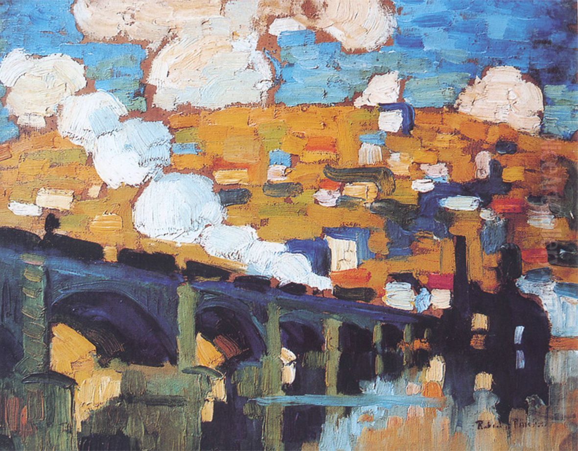 Le Pont aux Anglais, Rouen Oil Painting by Robert Antoine Pinchon