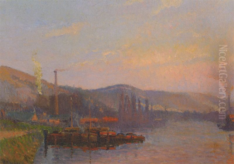 Le Pre-aux-Loups, soleil couchant Oil Painting by Robert Antoine Pinchon