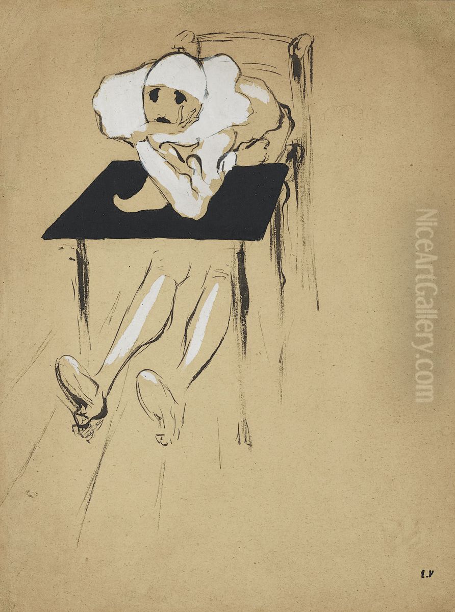 Pierrot Oil Painting by Jean-Edouard Vuillard