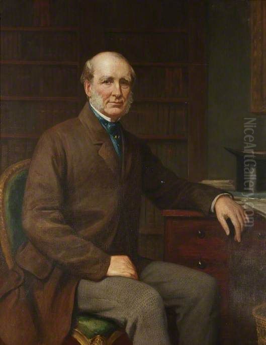 Portrait of Rowland Hill (1800-1875), 2nd Viscount Hill Oil Painting by Eden Upton Eddis