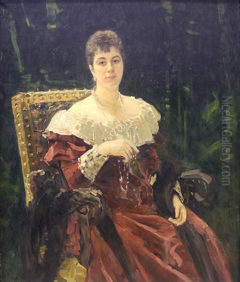 Maria tenisheva Oil Painting by Repin Iliya