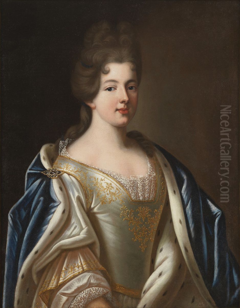 So-called portrait of Marie Adelaide of Savoy Oil Painting by Pierre Gobert