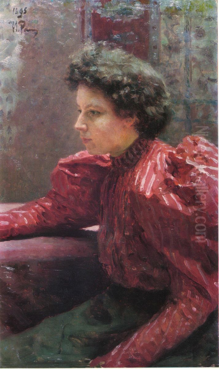 <<Portret N.I. Repinoj>> Oil Painting by Repin Iliya