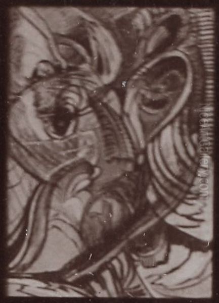 Portret (typu C) Oil Painting by Stanislaw Ignacy Witkiewicz (Witkacy)