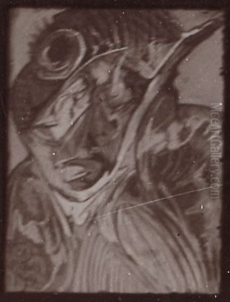 Portret (typu C) Oil Painting by Stanislaw Ignacy Witkiewicz (Witkacy)