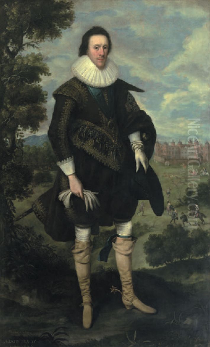 William Cecil, 2nd Earl of Salisbury(1591-1668) Oil Painting by George Geldorp
