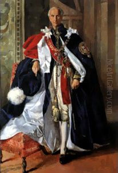 Portrait ofVictor Bulwer-Lytton, 2nd Earl of Lytton(1876-1947) Oil Painting by Unidentified painter