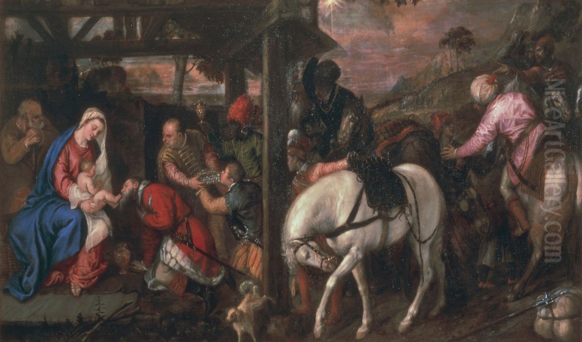 Adoration of the Magi Oil Painting by Titian