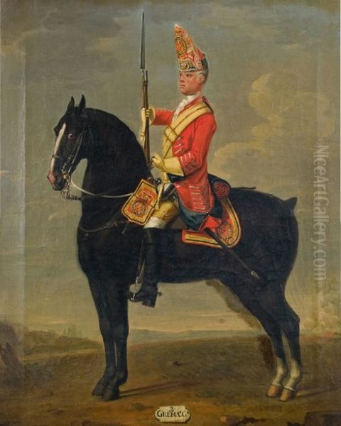 Trooper of the 2nd Horse Grenadier Guards Oil Painting by David Morier