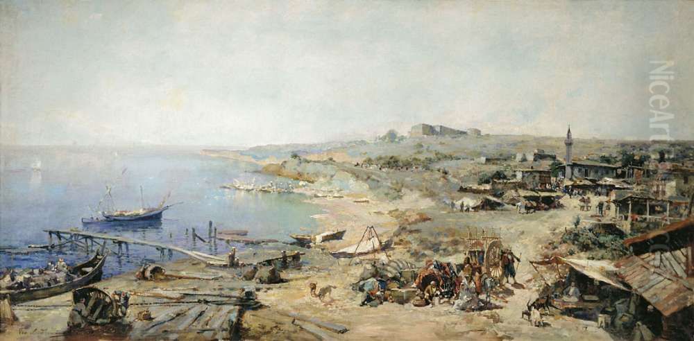 Khadzhibey Oil Painting by Gennady Ladyzhensky