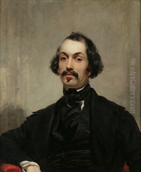 James E. Freeman, 1846 Oil Painting by Charles Loring Elliott