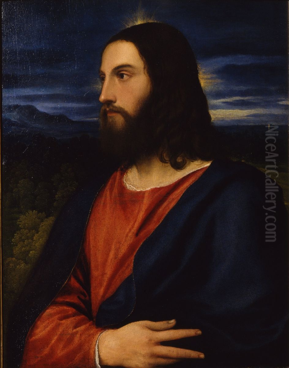 Cristo Salvatore Oil Painting by Titian