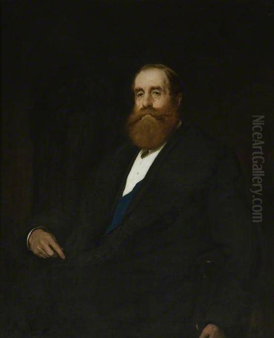 John Poyntz Spencer, 5th Earl Spencer(1835-1910), Chairman of the County Council (1888) Oil Painting by John Charlton