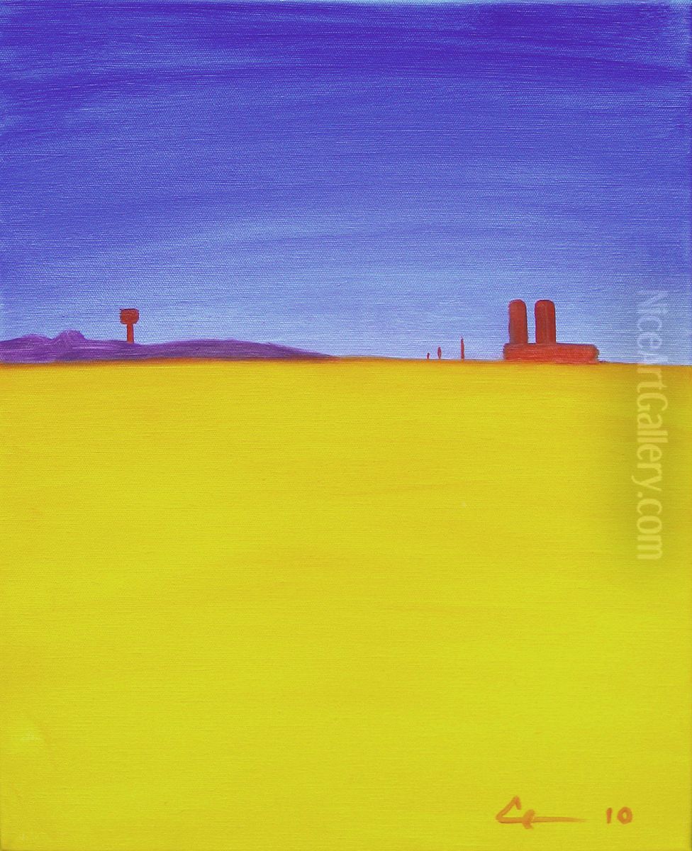 Wheat Oil Painting by Evgeniy Stasenko