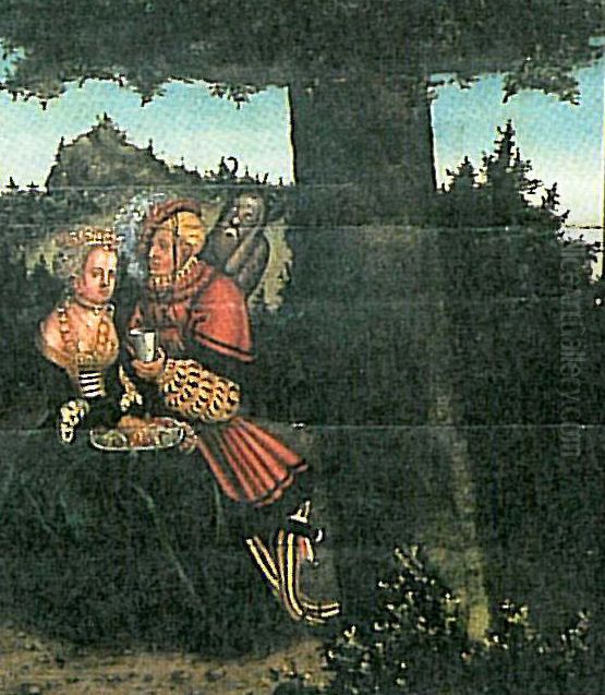 TheTen Commandmentsseventh Commandment detail Oil Painting by Lucas Cranach the Elder