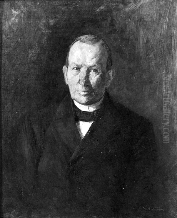 Henrik Andreas Reinert Oil Painting by Jacob Kielland Somme