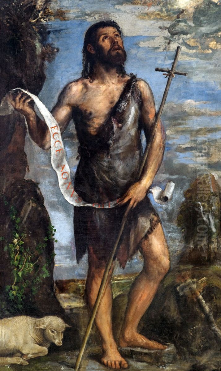 Saint John the Baptist Oil Painting by Titian