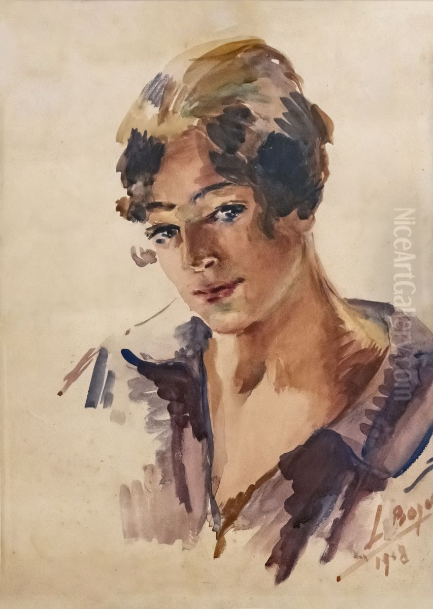 Female bust Oil Painting by Luce Boyals