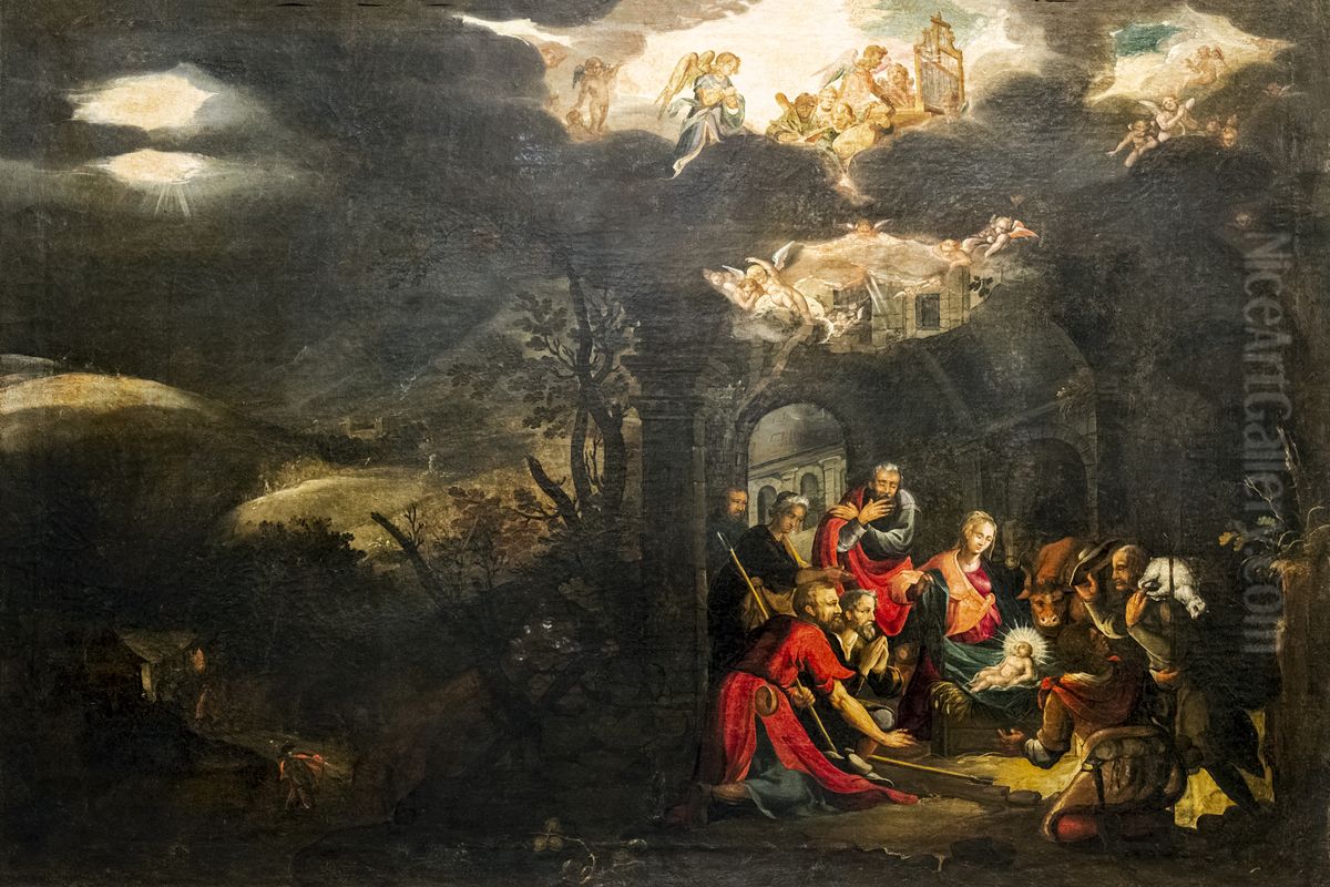 Adoration of the Shepherds Oil Painting by unknown