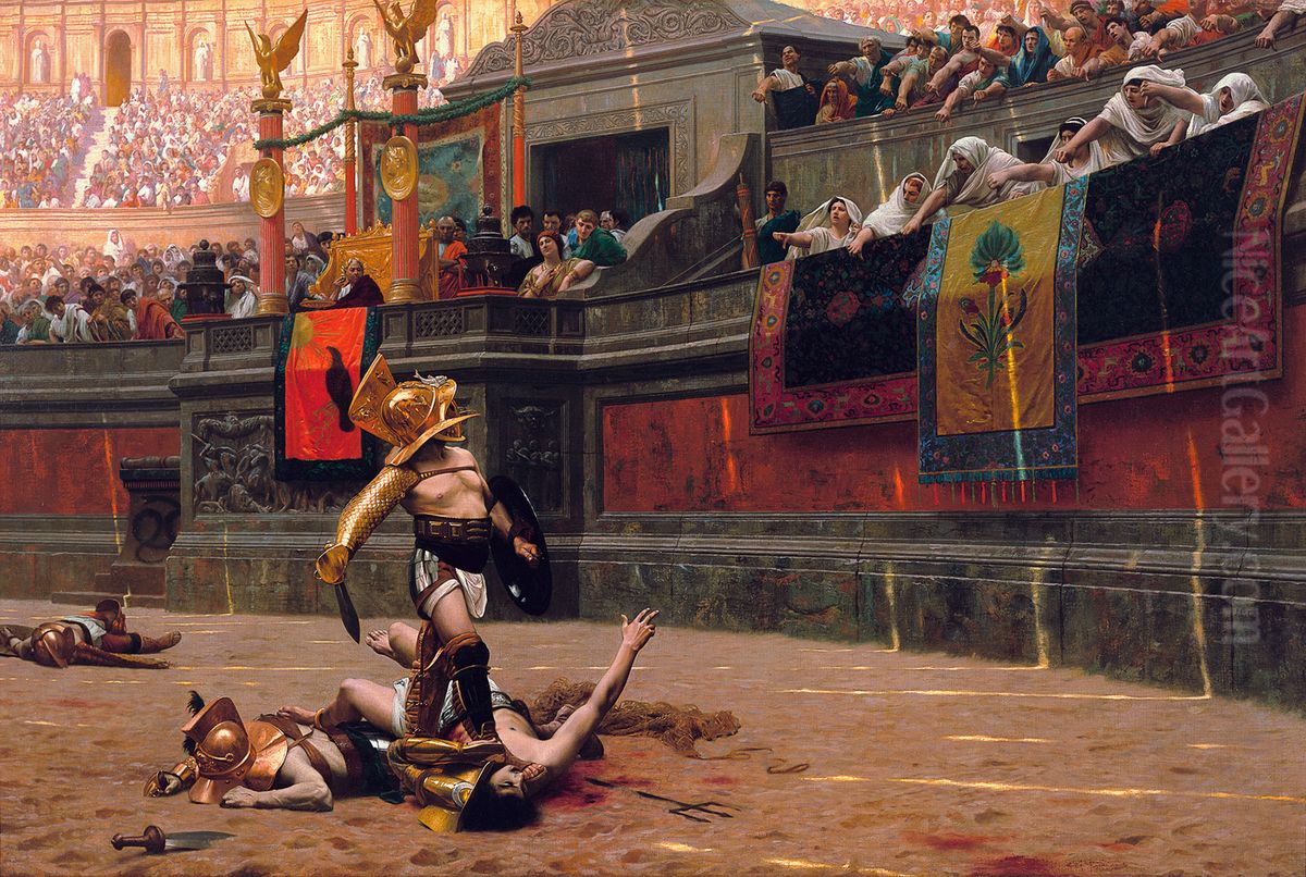 Pollice Verso(Thumbs Down) Oil Painting by Jean-Leon Gerome