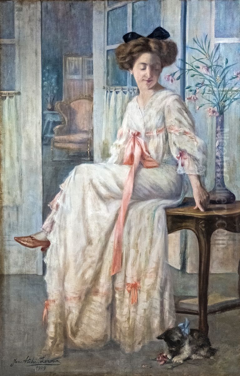 Portrait of Madame A.J. Oil Painting by Jane Atche