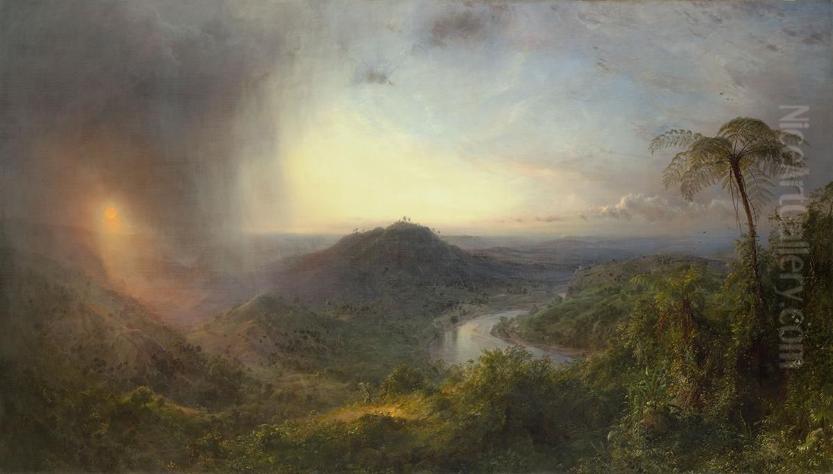 Vale of St Thomas, Jamaica Oil Painting by Frederic Edwin Church