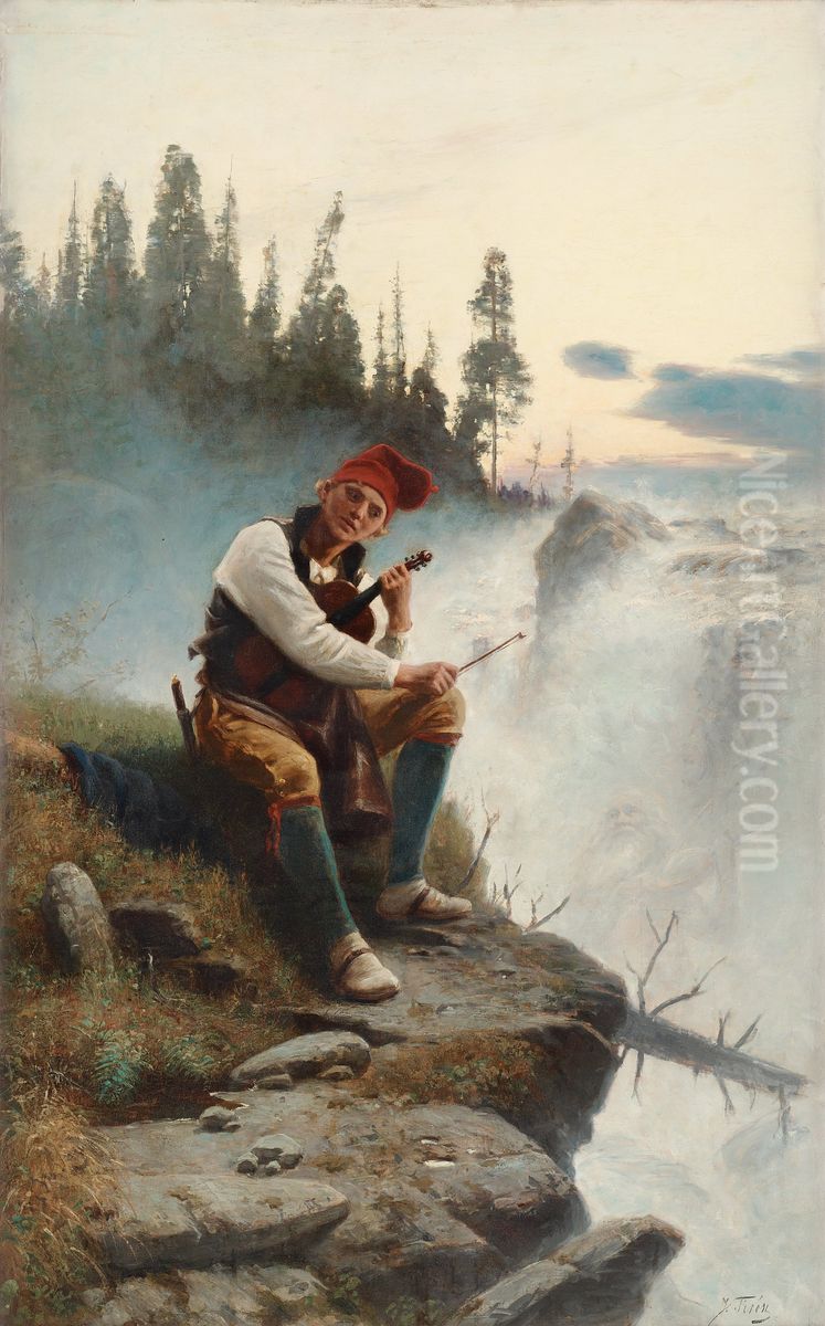 Jamtlandssagen Oil Painting by Johan Tiren