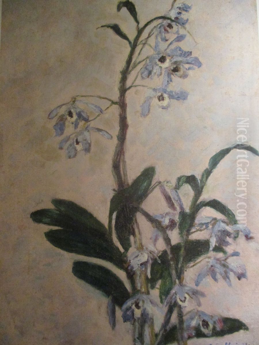 Les Orchidees Oil Painting by unknown