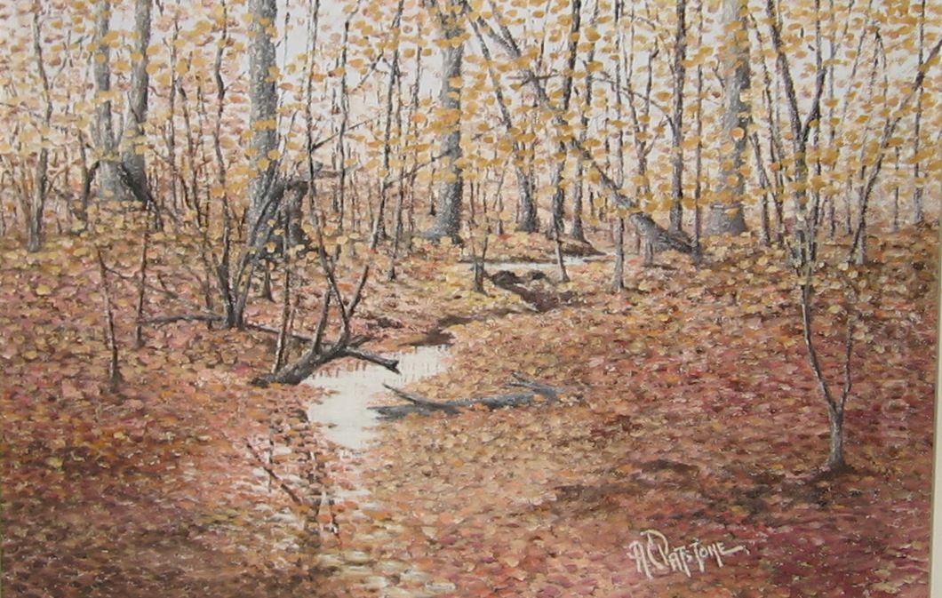 Autumn Leaves Oil Painting by Alfred C. Patstone
