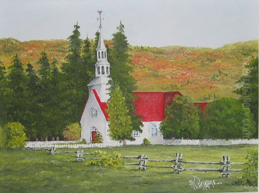 Church in the Wild Wood Oil Painting by Alfred C. Patstone