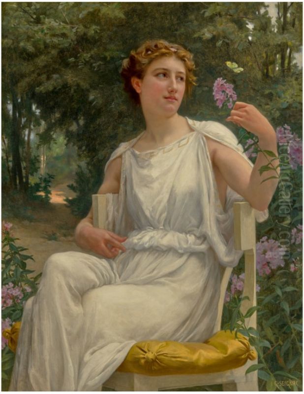A Beauty of Nature Oil Painting by Guillaume Seignac