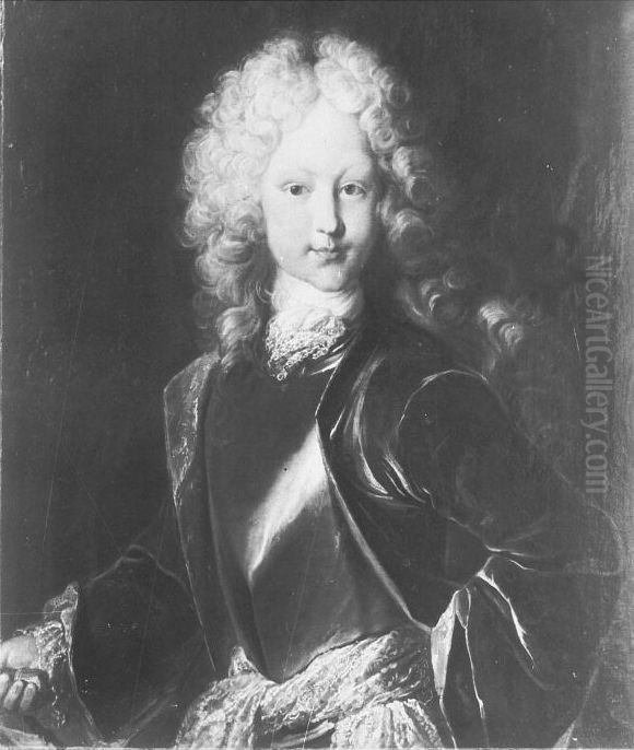 Friedrich Erbprinz von Baden-Durlach(1703-1732). Oil Painting by Johann Rudolf Huber