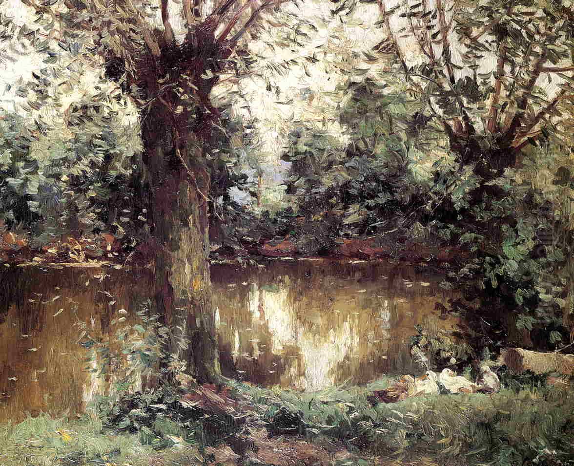 Berges de l'Yerres Oil Painting by Gustave Caillebotte