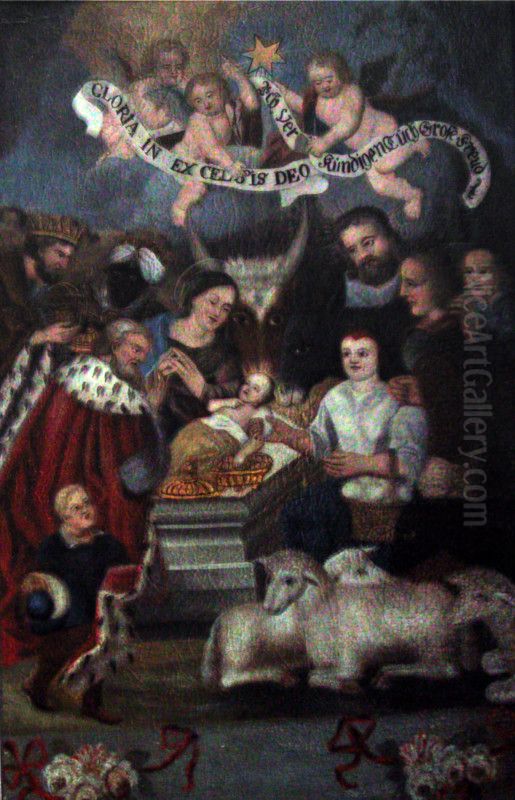Adoration of the Kings Oil Painting by unknown