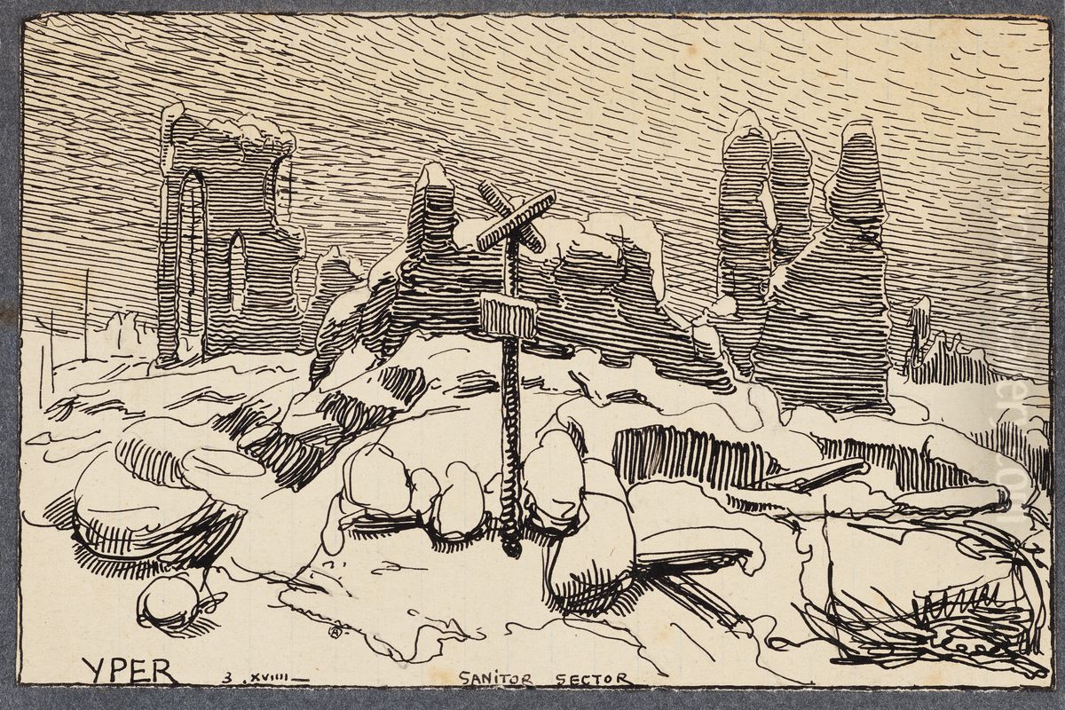 Ypres Remember Oil Painting by Alfred Ost