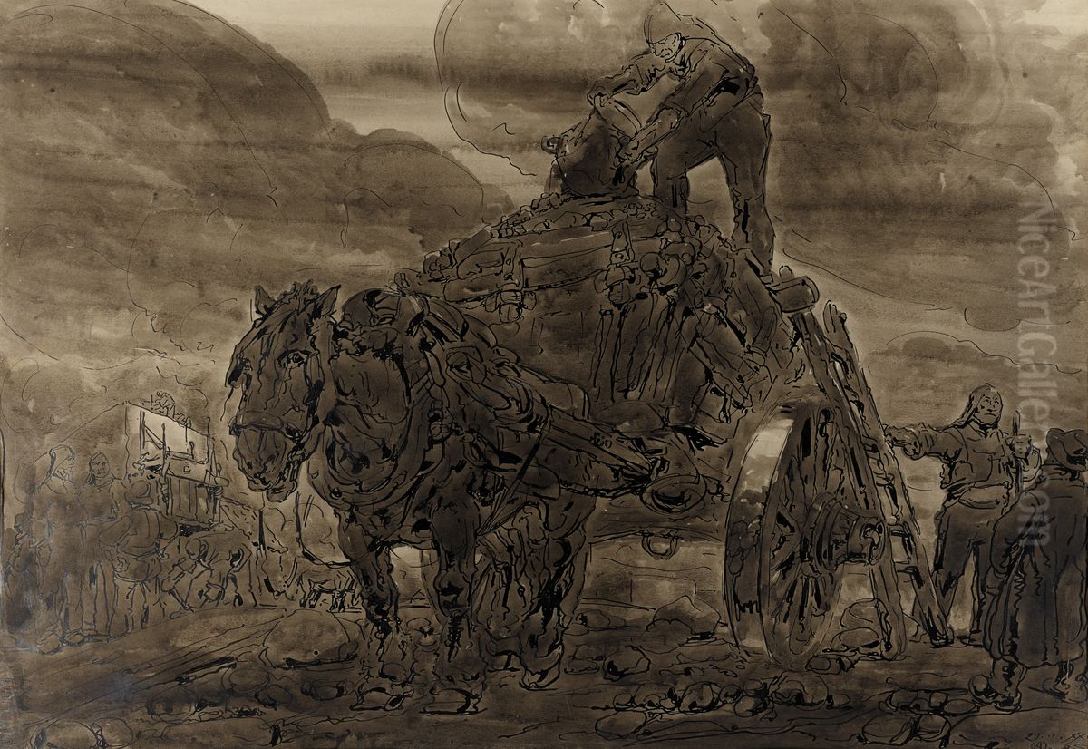 De opruimers Oil Painting by Alfred Ost