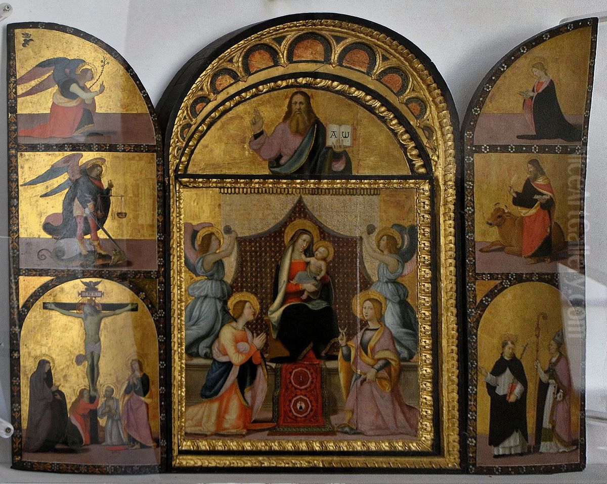 Die Verherrlichung der Jungfrau Maria Oil Painting by Mariotto Albertinelli