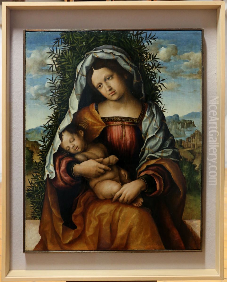 Madonna dei Gelsomini Oil Painting by Niccolo Giolfino