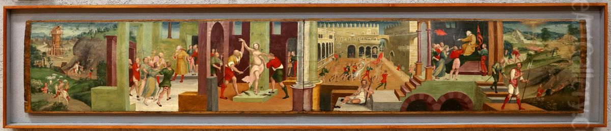 Storie di santa Barbara Oil Painting by Niccolo Giolfino