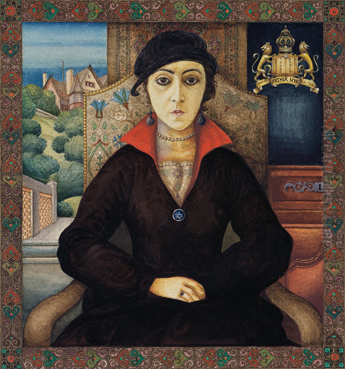 Portrait of Julia Szyk Oil Painting by Arthur Szyk