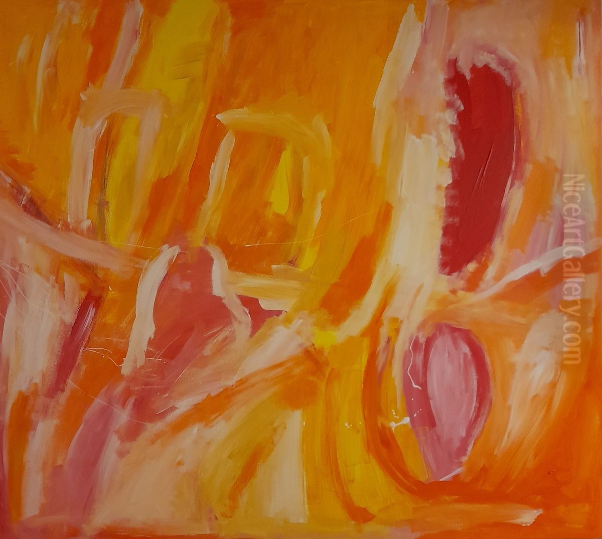 Orange Hymne Oil Painting by Armin Andreas Pangerl