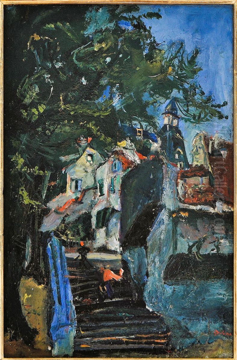 Die Treppen von Chartres Oil Painting by Chaim Soutine