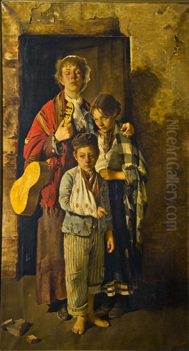 musica forzata Oil Painting by Antonino Gandolfo