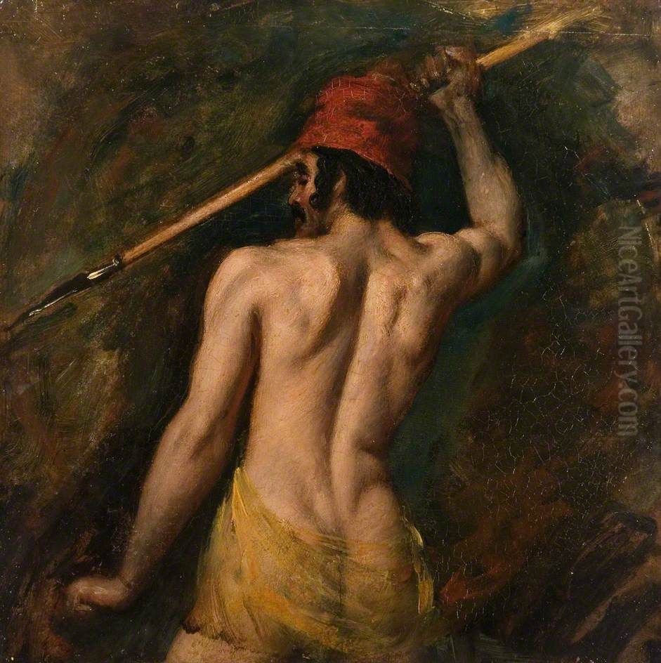 A Greek Slave by William Etty Oil Painting by William Etty