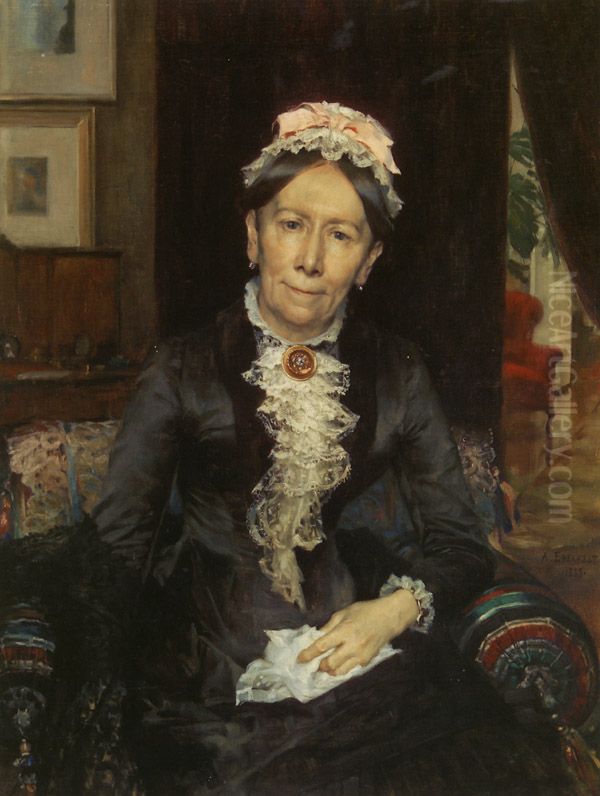 Portrait of Therese Schiefner Oil Painting by unknown