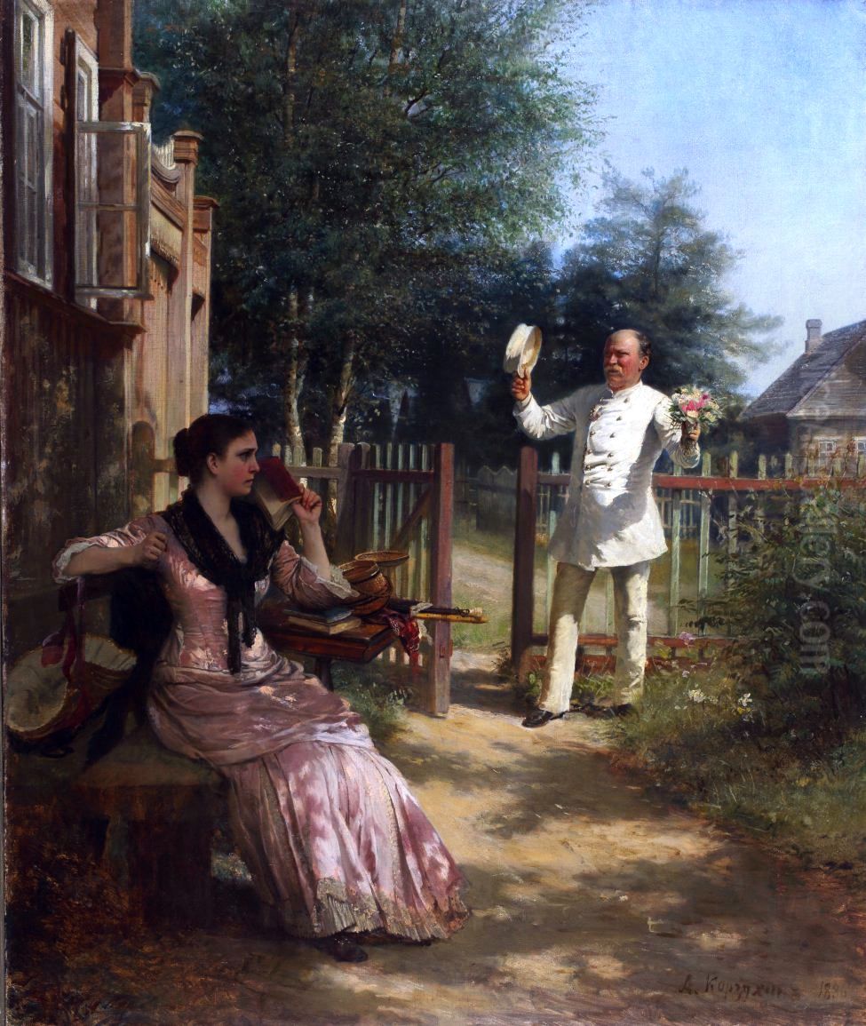 Fed up Oil Painting by Alexei Korzukhin