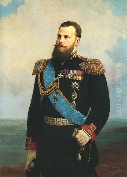 Portrait of Grand Duke Alexei Alexandrovich Oil Painting by Alexei Korzukhin