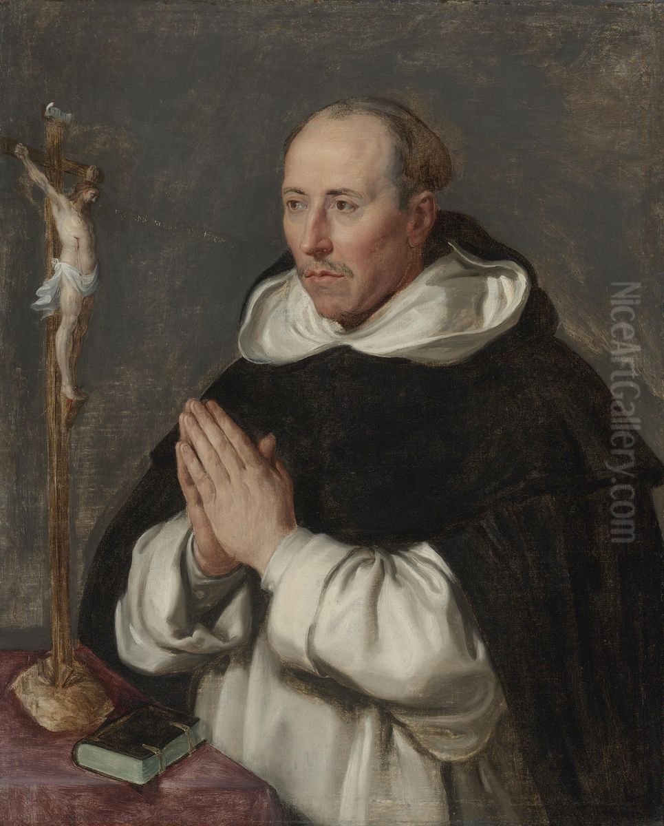 Portrait of a Carmelite monk Oil Painting by (studio of) Rubens, Peter Paul