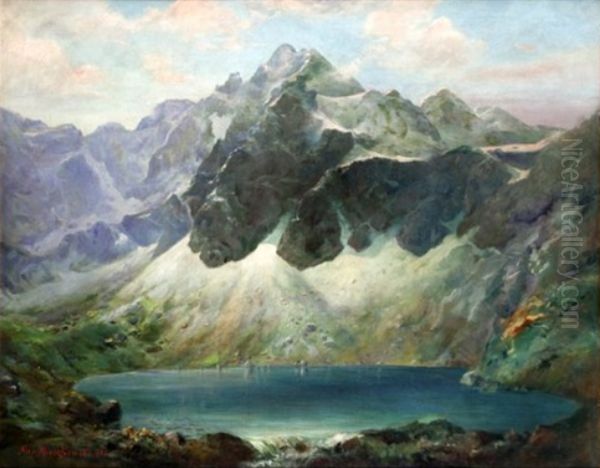 Tatra landscape. Oil Painting by Aleksander Mroczkowski