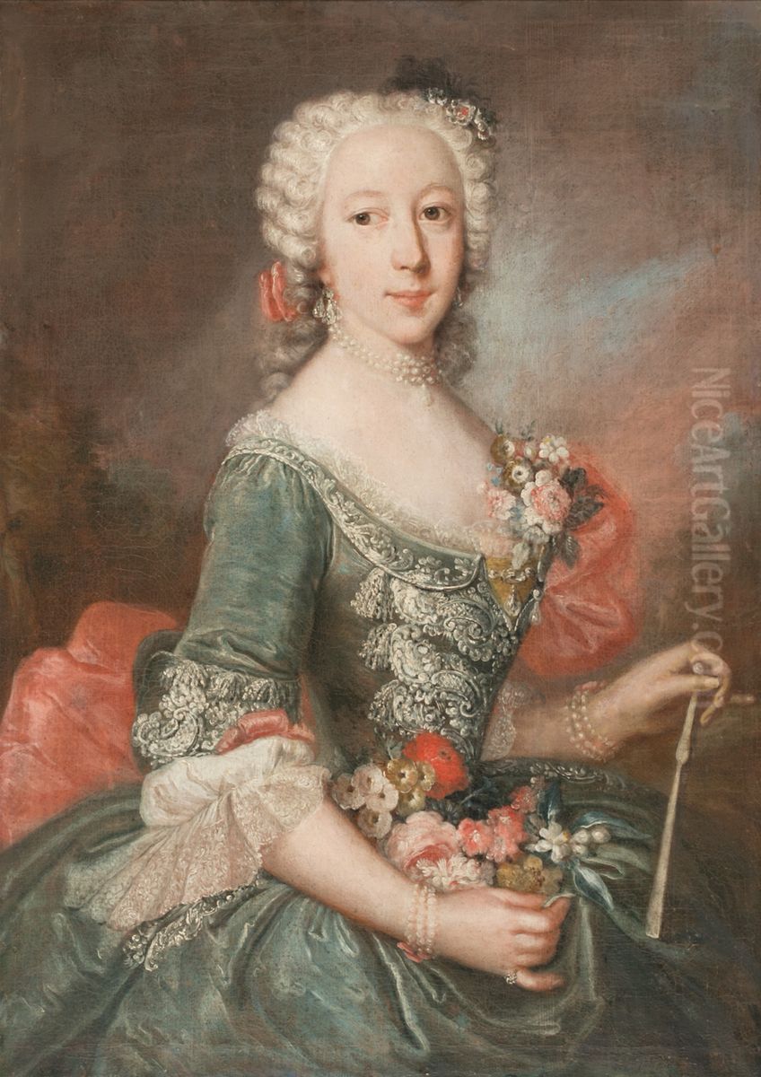 Female portrait Oil Painting by Italian School